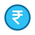 India Rupee Filled Line Style Icon