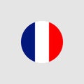 National France flag, official colors and proportion correctly. Royalty Free Stock Photo