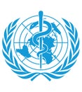 World Health Organization flag. WHO Logo or Symbol. The World Health Organization WHO is a specialized agency of the United Nati Royalty Free Stock Photo