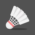shuttlecock icon, badminton. suitable for the theme of sport, olympic, object, etc. flat vector style Royalty Free Stock Photo