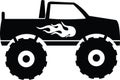 Monster truck svg vector cut file for cricut and silhouette