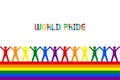 Symbol Gay parade. symbol People Sexual revolution or free love. Holiday and celebration Happy pride month. LGBTQ and Rights Pride