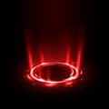 Rotating red rays with sparkles. Suitable for product advertising, product design, and other