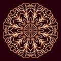 Luxury Mandala Gold Ornament In Arabesque