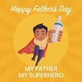 Happy father`s day of banner desing