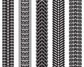 Seamless pattern of tire prints
