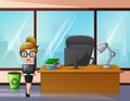 A female employee in her office Royalty Free Stock Photo