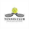 Tennis Logo Template Vector, Active sport and tennis tournament