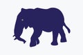 Artistic Flat Elephant Vector Royalty Free Stock Photo