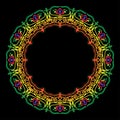 frame of mandala design