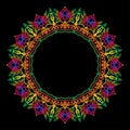 frame of mandala design