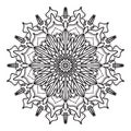 Sweet mandala with floral pattern
