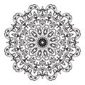 Sweet mandala with floral pattern