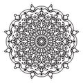 Sweet mandala with floral pattern