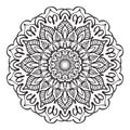 Sweet mandala with floral pattern