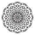 Sweet mandala with floral pattern