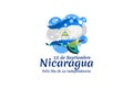 Translation: September 15, Nicaragua, Happy Independence day.