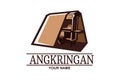 Vector Illustration for Angkringan food stall logo. Royalty Free Stock Photo