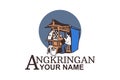 Vector Illustration for Angkringan food stall logo. Royalty Free Stock Photo