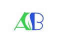 This is a creative latter AB logo design