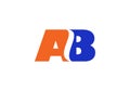 AB creative latter logo design Royalty Free Stock Photo
