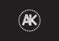 AK creative latter logo design Royalty Free Stock Photo