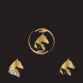 Animal care logo design template Royalty Free Stock Photo