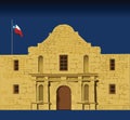 alamo san atonio texas america travel vector illustration transparent background Royalty Free Stock Photo
