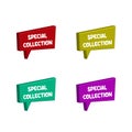 Set Special Collection tags, sale banners design template