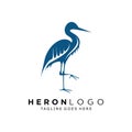 Heron logo design.