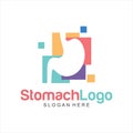 Stomach logo design concep.