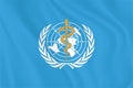 World Health Organization flag. WHO Logo or Symbol. The World Health Organization WHO is a specialized agency of the United Nati Royalty Free Stock Photo