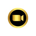 Gold and black zoom logo