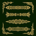 gold floral ornament frame vektor