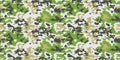 Camouflage seamless pattern. Modern military ornament for fabric and fashion textile print. Vector