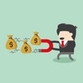 doodle character graphic vector illustration about humans working hard to earn money Royalty Free Stock Photo