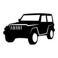 Jeep icon, vehicle company logo vector design illustration, isolated on white background.