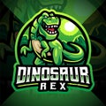 Dinosaur sport mascot logo design Royalty Free Stock Photo