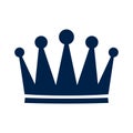 Crown icon logo vector design illustration, isolated on white background. Royalty Free Stock Photo