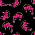 Seamless background from a flowers ornament, fashionable modern wallpaper or textile. Royalty Free Stock Photo