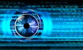 Eye cyber circuit future technology concept background Abstract future technology background Hi-tech Royalty Free Stock Photo