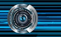 Eye cyber circuit future technology concept background Abstract future technology background Royalty Free Stock Photo