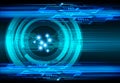 eye cyber circuit future technology concept background Abstract future technology background Hi-tech Royalty Free Stock Photo