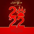 Happy New Year 2022, Chinese New Year, Year of the Tiger, Happy Lunar New Year 2022 Royalty Free Stock Photo