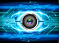 Eye cyber circuit future technology concept background Abstract future technology background Hi-tech Royalty Free Stock Photo