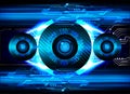 eye cyber circuit future technology concept background Abstract future technology background Hi-tech Royalty Free Stock Photo