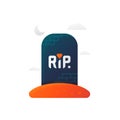 RIP graveyard 3D Halloween Icon Vector Royalty Free Stock Photo