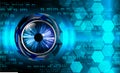 Eye cyber circuit future technology concept background Abstract future technology background Hi-tech