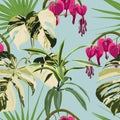 Seamless background from a flowers ornament, fashionable modern wallpaper or textile.