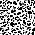 Leopard seamless  texture, animal skin. Fur pattern of Jaguar, cheetah, panther. Vector Royalty Free Stock Photo